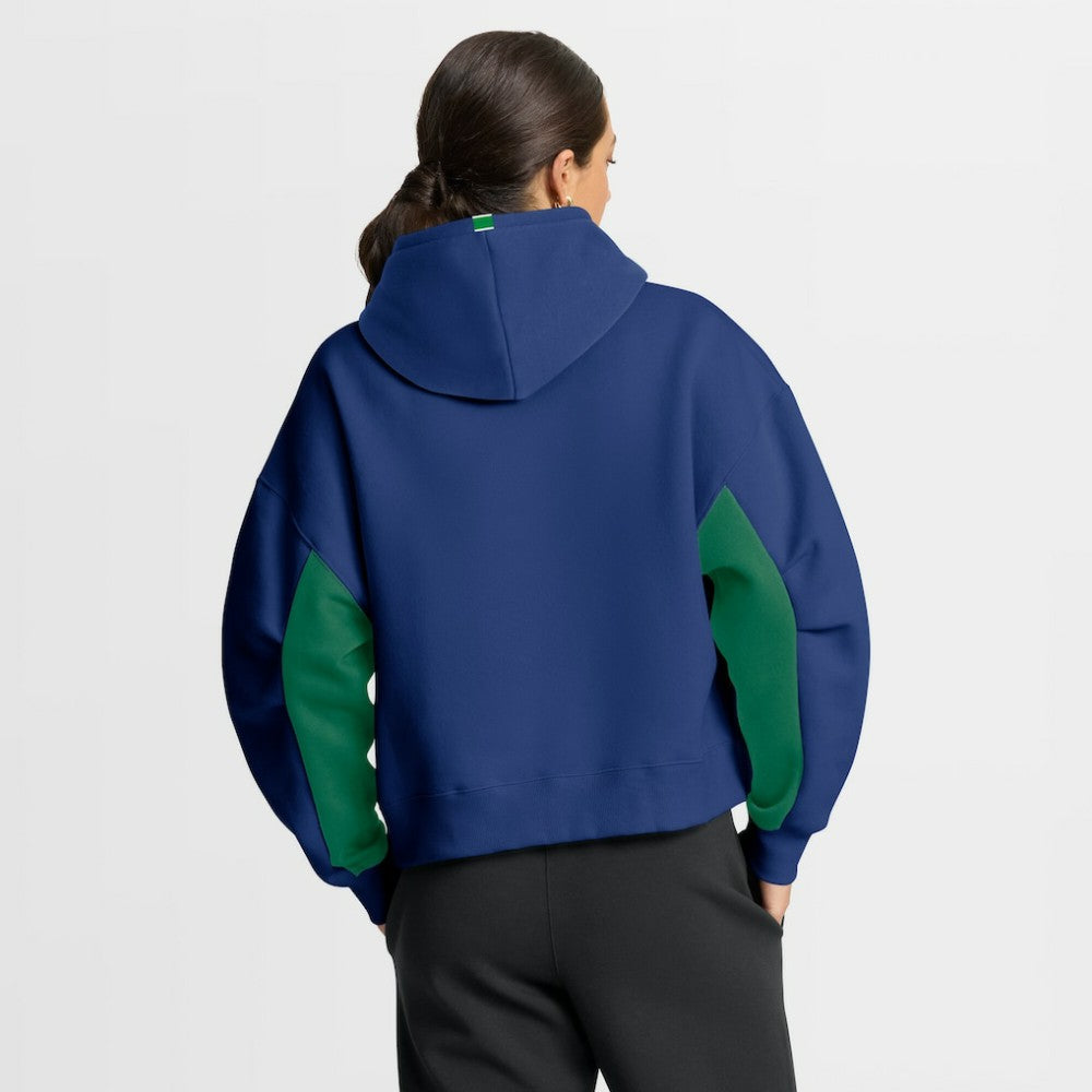 Vancouver Canucks Fanatics Women's Back Check Boxy Hoodie Blue