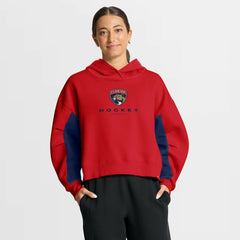 Florida Panthers Fanatics Women's Back Check Boxy Hoodie Red