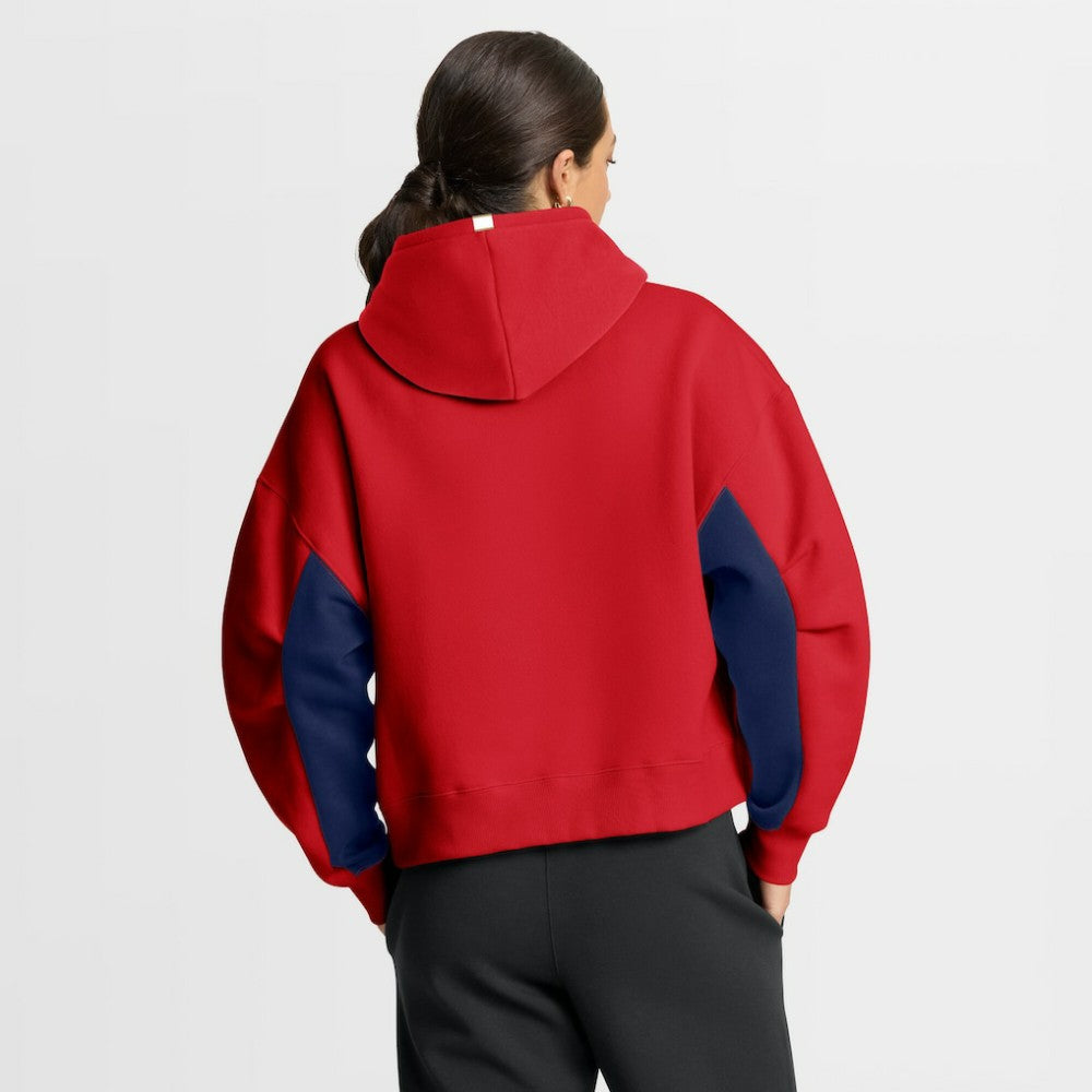 Florida Panthers Fanatics Women's Back Check Boxy Hoodie Red