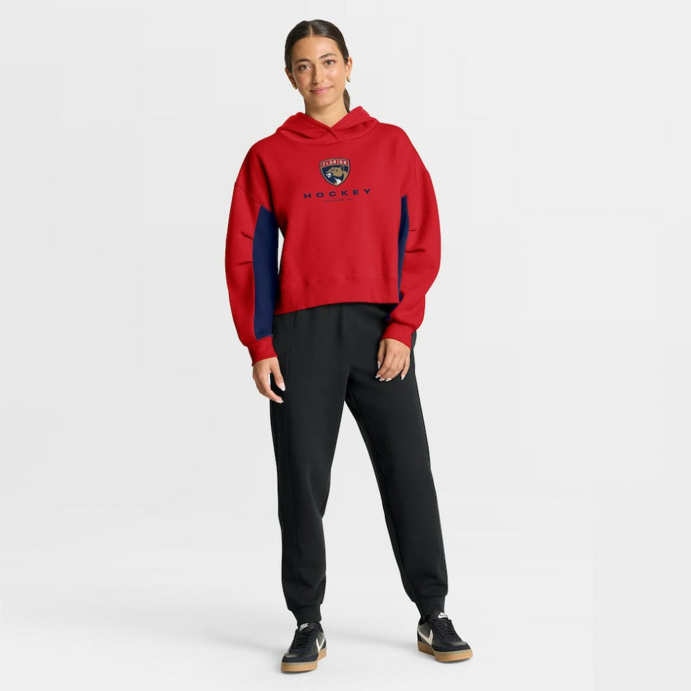 Florida Panthers Fanatics Women's Back Check Boxy Hoodie Red
