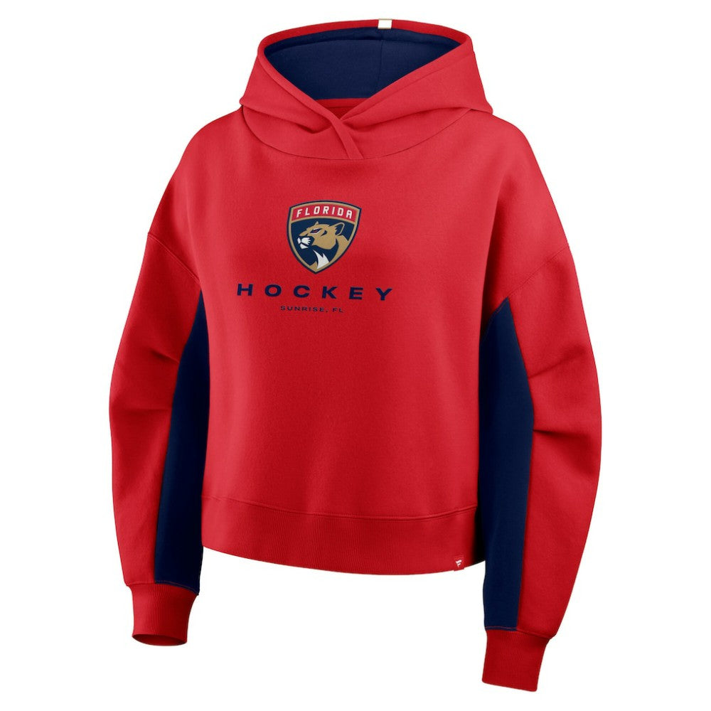 Florida Panthers Fanatics Women's Back Check Boxy Hoodie Red