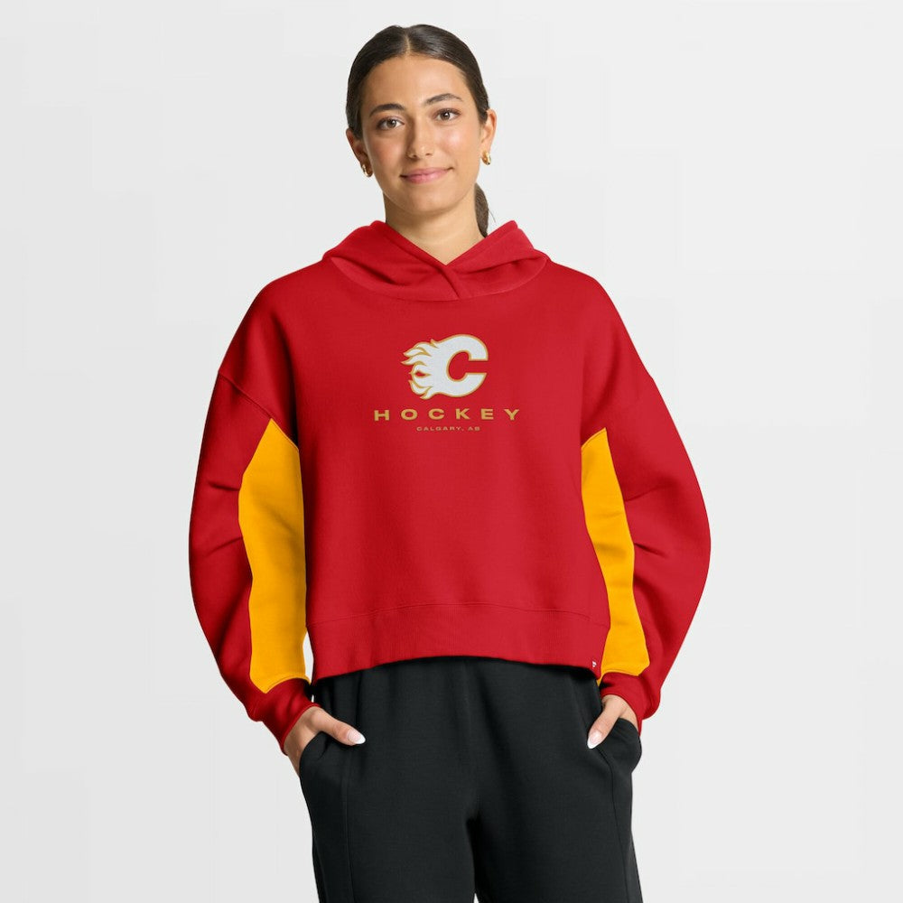 Calgary Flames Fanatics Women's Back Check Boxy Hoodie Red