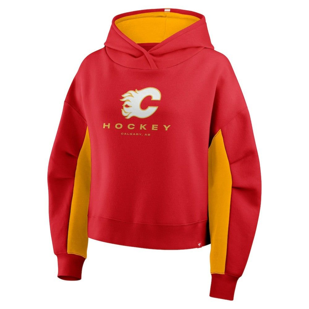 Calgary Flames Fanatics Women's Back Check Boxy Hoodie Red