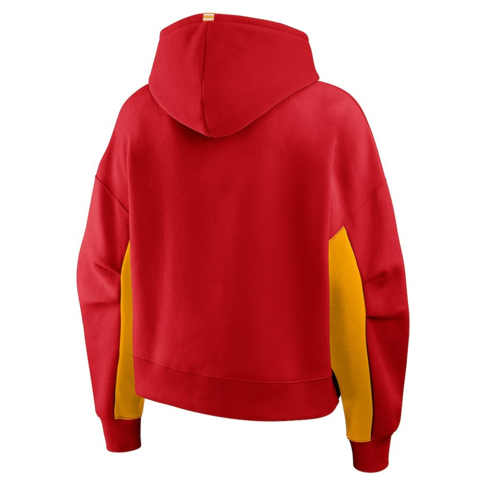 Calgary Flames Fanatics Women's Back Check Boxy Hoodie Red