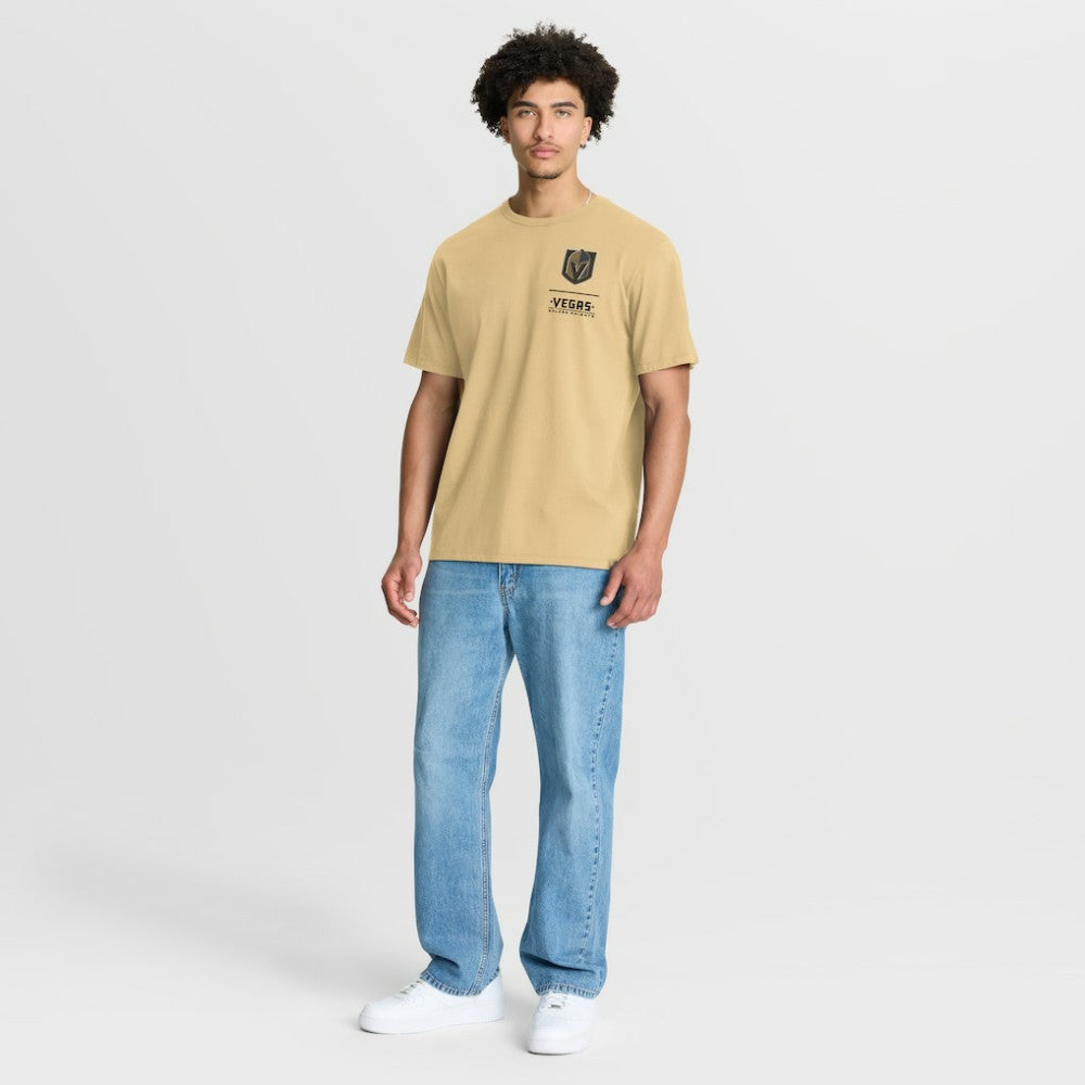Vegas Golden Knights Fanatics Crash The Net Legacy T-Shirt Gold