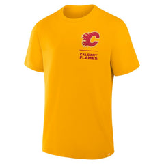 Calgary Flames Fanatics Crash The Net Legacy T-Shirt Gold