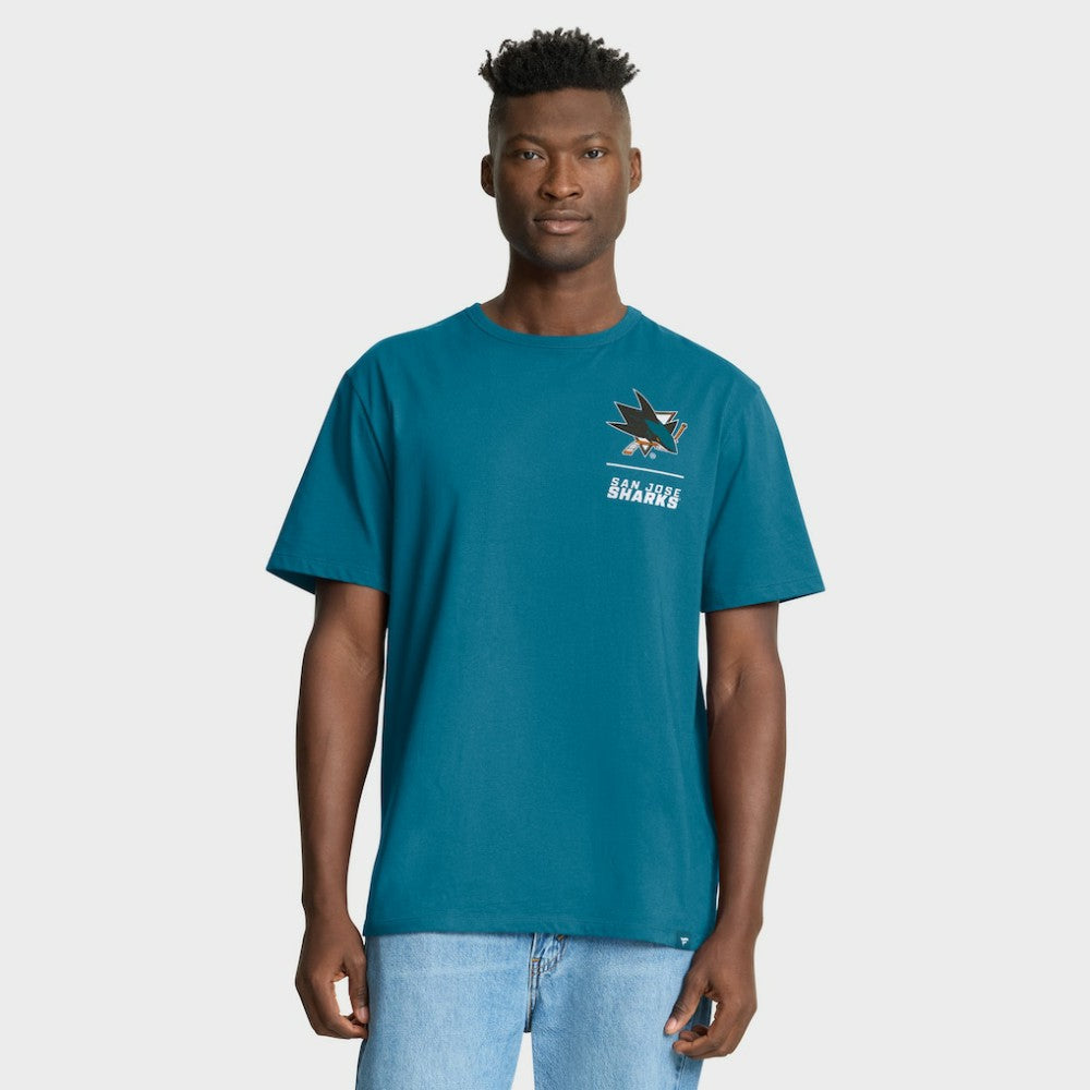 San Jose Sharks Fanatics Crash The Net Legacy T-Shirt Teal