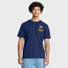 Nashville Predators Fanatics Crash The Net Legacy T-Shirt Navy