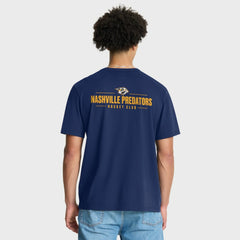 Nashville Predators Fanatics Crash The Net Legacy T-Shirt Navy