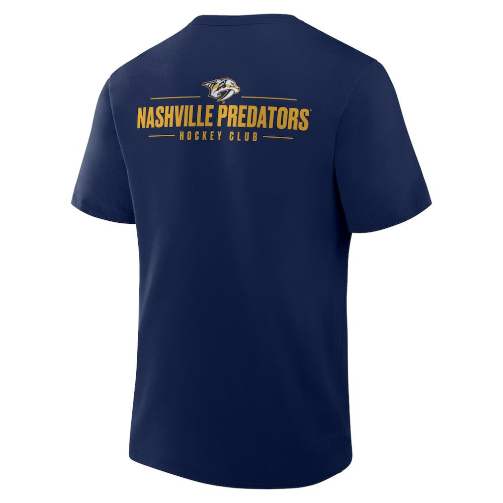 Nashville Predators Fanatics Crash The Net Legacy T-Shirt Navy