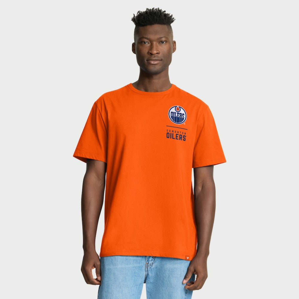 Edmonton Oilers Fanatics Crash The Net Legacy T-Shirt Orange