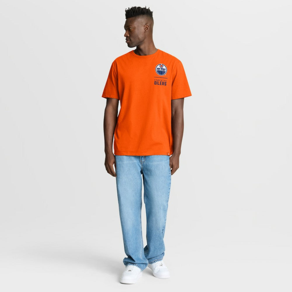 Edmonton Oilers Fanatics Crash The Net Legacy T-Shirt Orange
