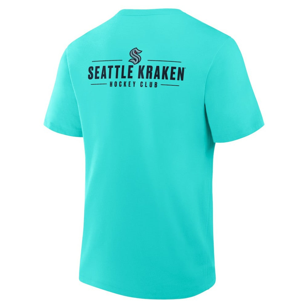 Seattle Kraken Fanatics Crash The Net Legacy T-Shirt Light Blue
