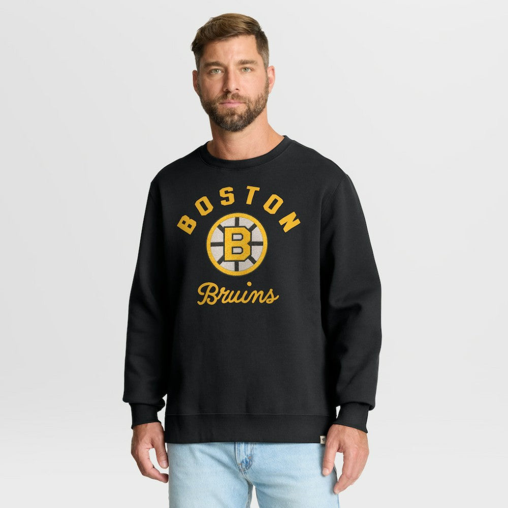 Boston Bruins Fanatics Vintage Stickler Sweatshirt Black