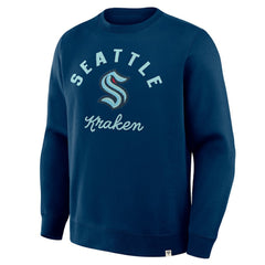Seattle Kraken Fanatics Stickler Sweatshirt Deep Sea Blue
