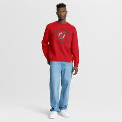New Jersey Devils Fanatics Vintage Stickler Sweatshirt Red
