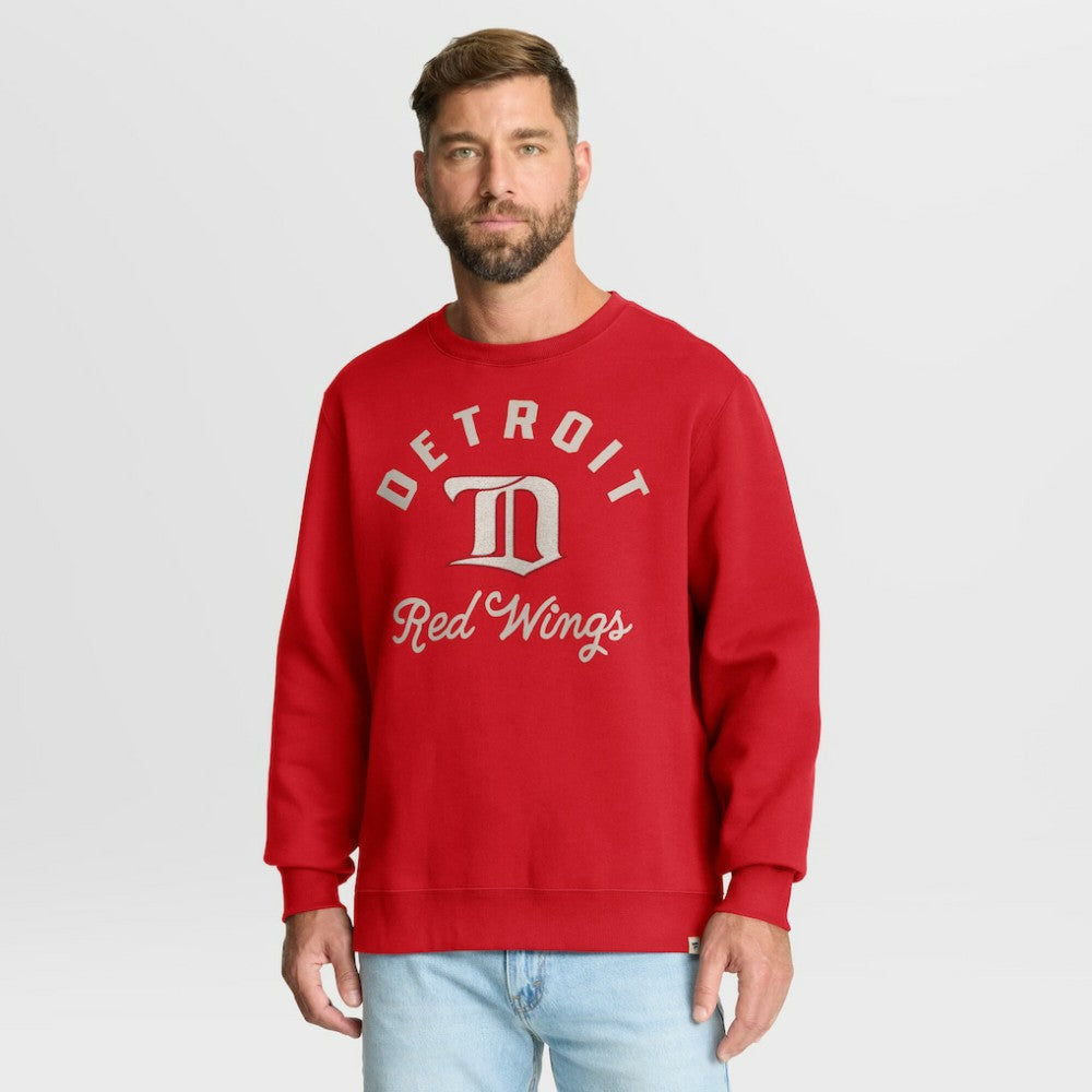 Detroit Red Wings Fanatics Vintage Stickler Sweatshirt Red
