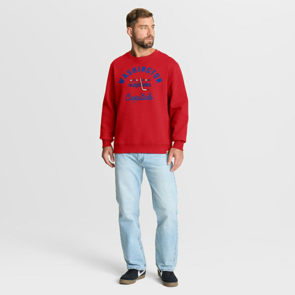Washington Capitals Fanatics Vintage Stickler Sweatshirt Red