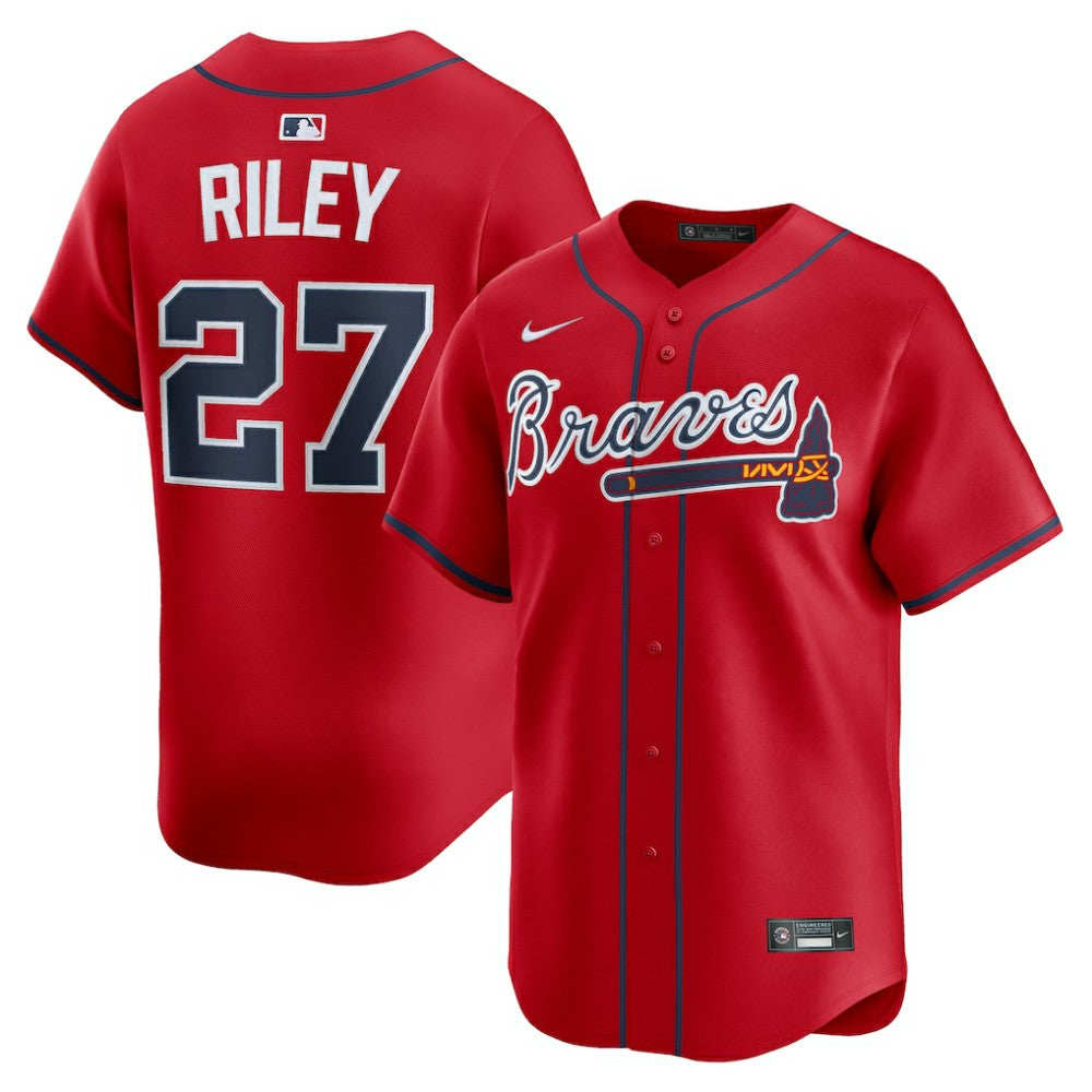 Austin Riley Atlanta Braves Alternate Limited Player Jersey - Red | Nike