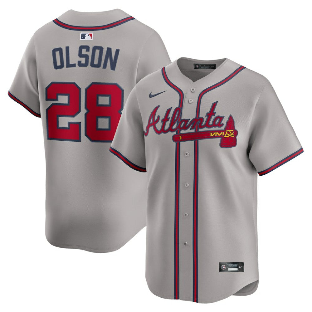 Matt Olson Atlanta Braves Road Limited Player Jersey - Gray | Nike