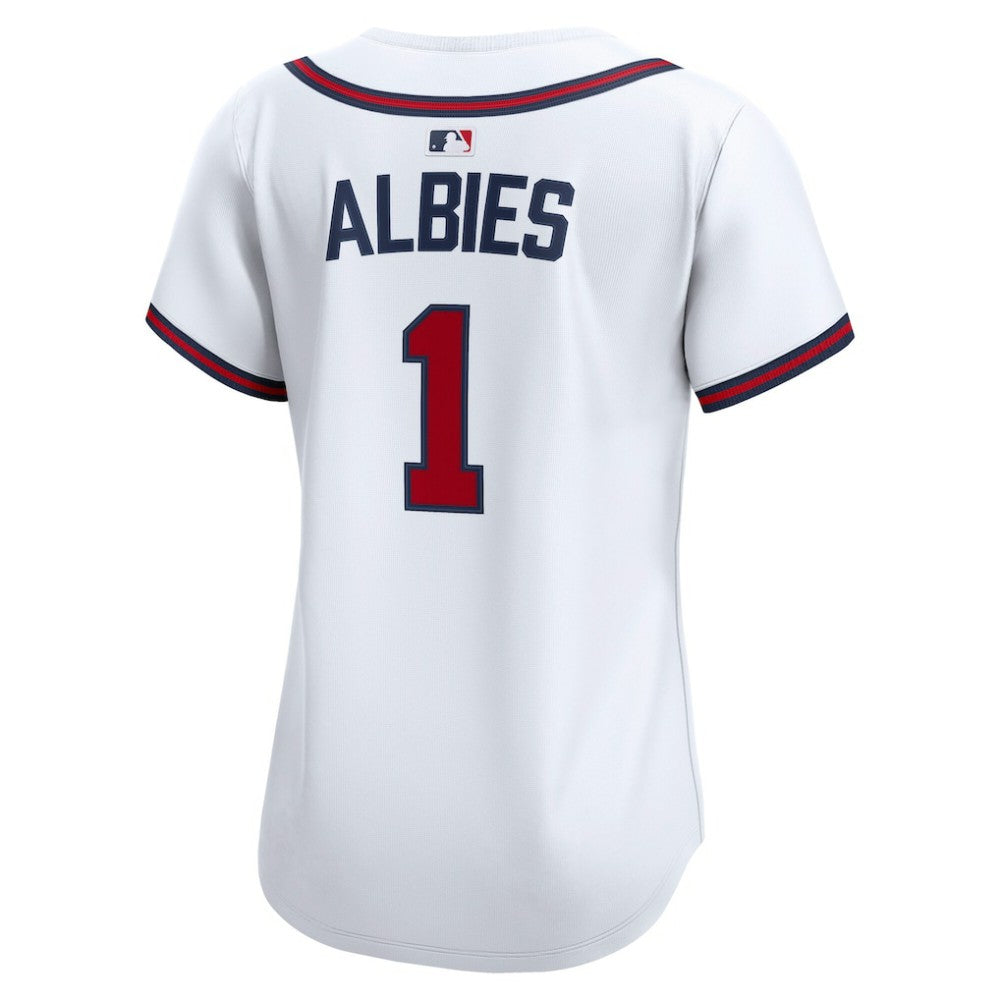Ozzie Albies Atlanta Braves Women's Home Limited Player Jersey - White | Nike