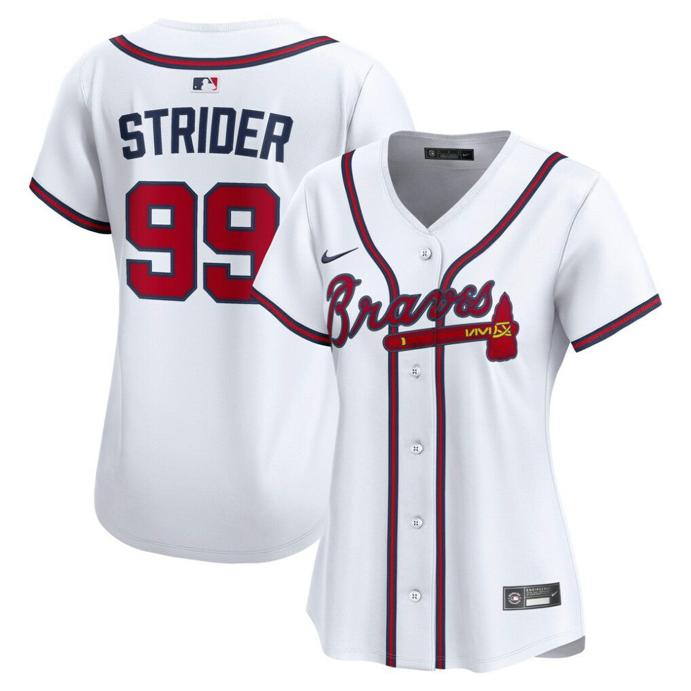 Spencer Strider Atlanta Braves Women's Home Limited Player Jersey - White | Nike