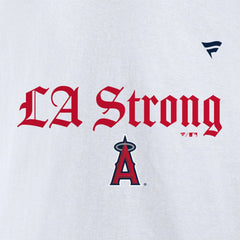 Los Angeles Angels Unisex LA Strong Premium Fleece Pullover Hoodie - White