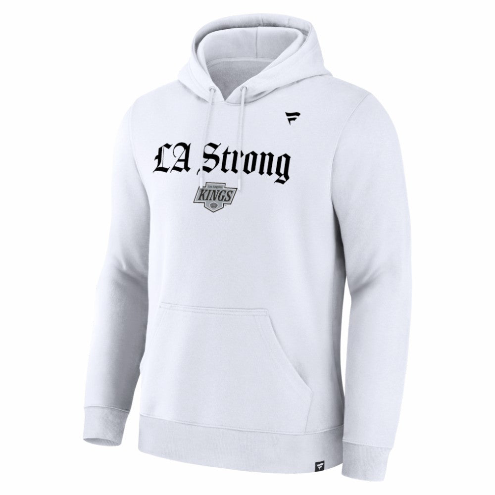 Los Angeles Kings Fanatics Unisex LA Strong Premium Fleece Pullover Hoodie White
