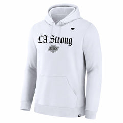 Los Angeles Kings Fanatics Unisex LA Strong Premium Fleece Pullover Hoodie White