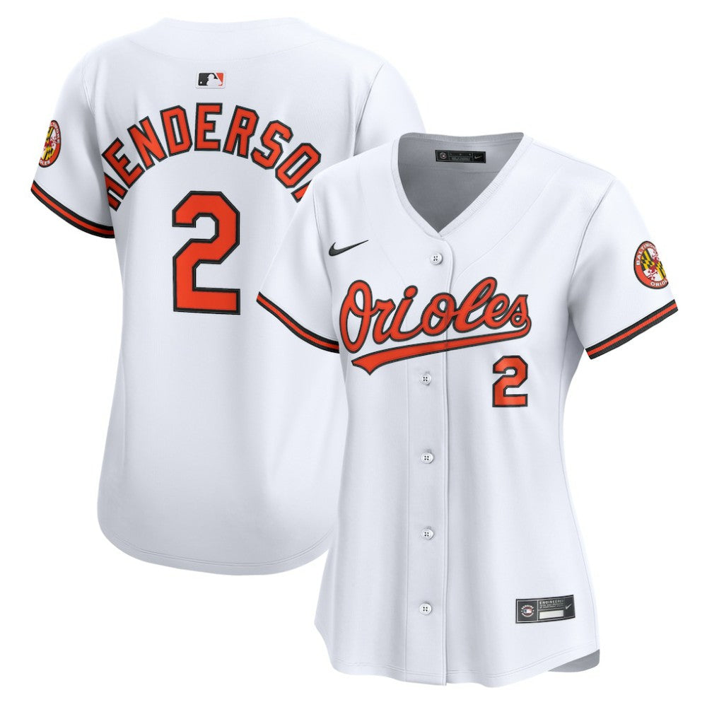 Gunnar Henderson Baltimore Orioles Women's Home Limited Player Jersey - White | Nike