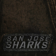 San Jose Sharks Mitchell & Ness Downtown Snow Wash Pro-Crown Adjustable Hat Black