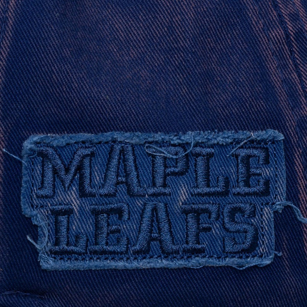 Toronto Maple Leafs Mitchell & Ness Downtown Snow Wash Pro-Crown Adjustable Hat Navy