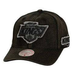 Los Angeles Kings Mitchell & Ness Downtown Snow Wash Pro-Crown Adjustable Hat Black