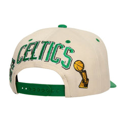 Boston Celtics 17x NBA Champions Soul Legacy Defined Pro Crown Snapback Hat - Cream/Kelly Green | Mitchell & Ness online