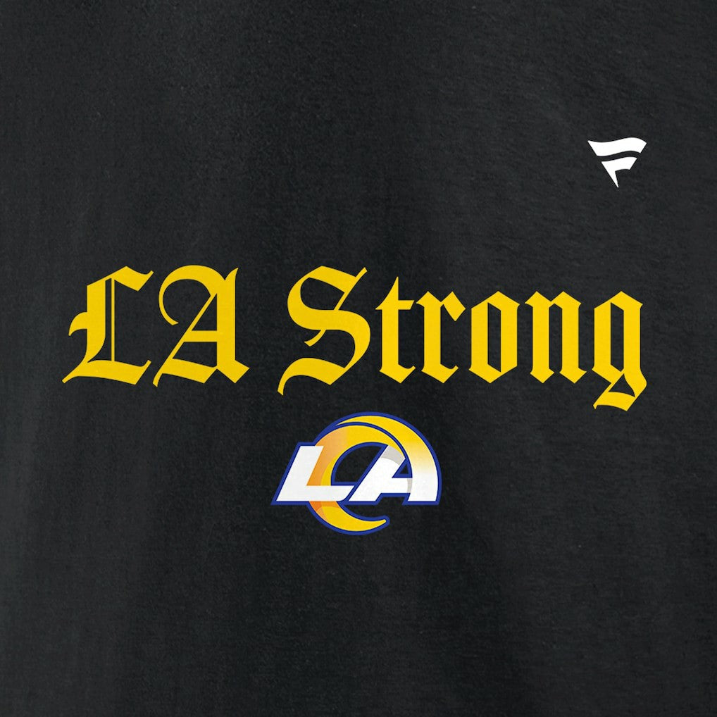 Los Angeles Rams Unisex LA Strong Fleece Pullover Hoodie - Black on sale