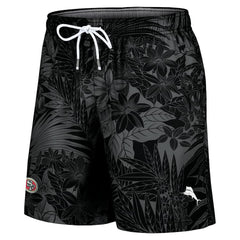 San Francisco 49ers Naples Santiago Palm Shorts - Black on sale