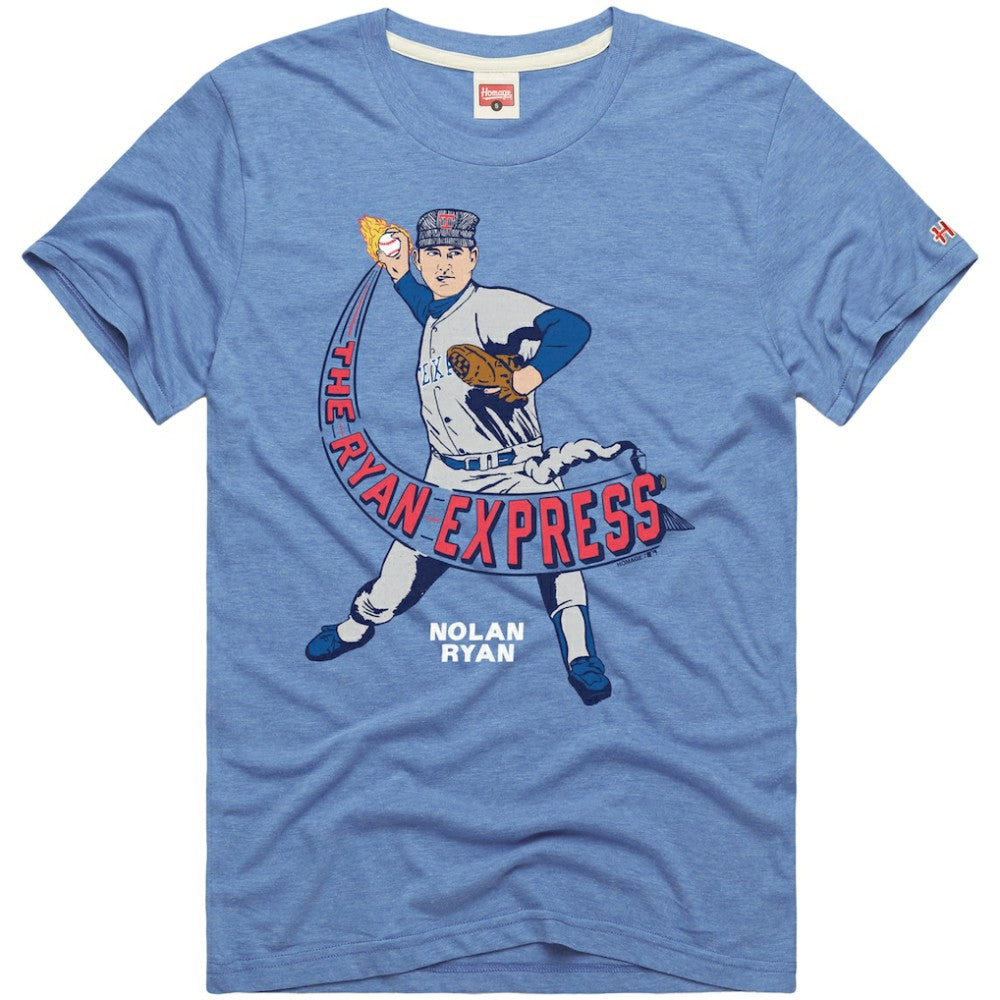 Nolan Ryan Texas Rangers Homage Graphic Player T-Shirt - Light Blue