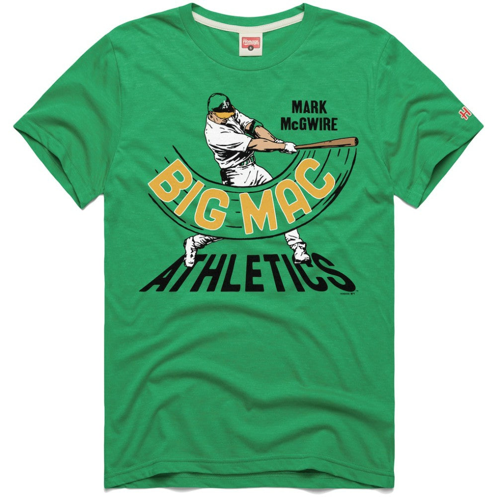 Mark McGwire Athletics Homage Graphic Player T-Shirt - Green