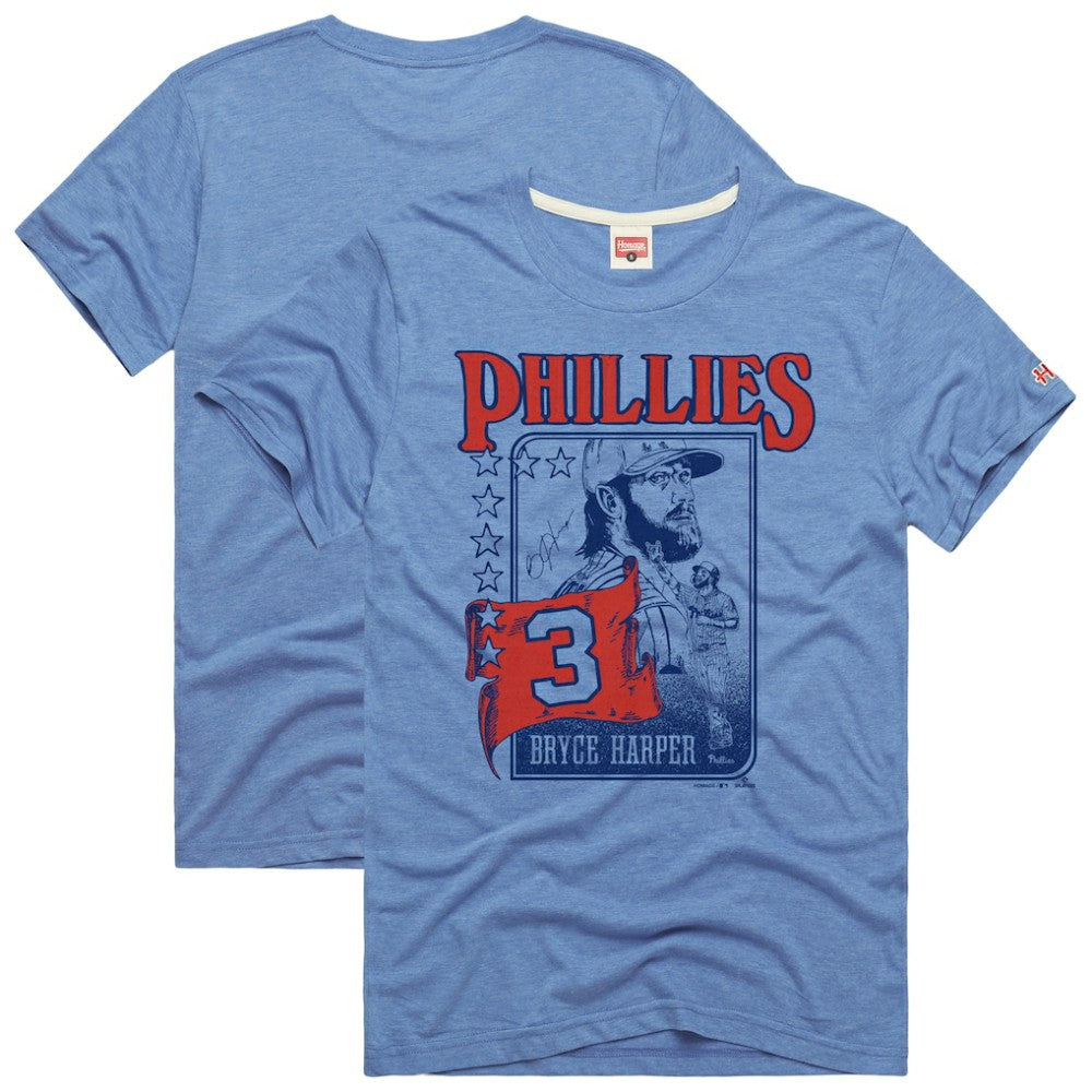 Bryce Harper Philadelphia Phillies Homage Graphic Player T-Shirt - Light Blue