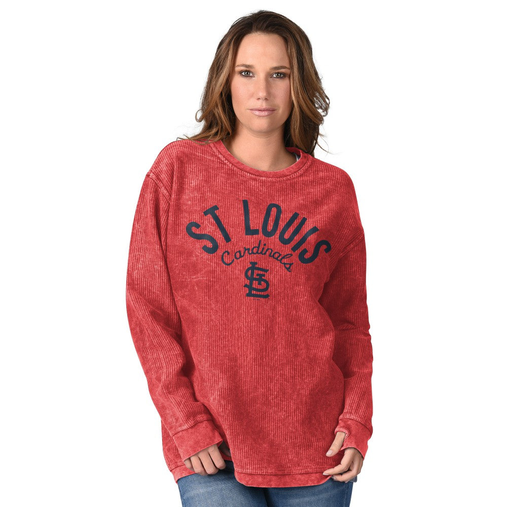 St. Louis Cardinals G-III 4Her by Carl Banks Women's Comfy Cord Pullover Sweatshirt - Red