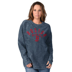 Boston Red Sox G-III 4Her by Carl Banks Women's Comfy Cord Pullover Sweatshirt - Navy