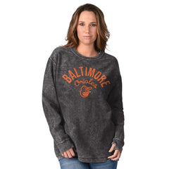 Baltimore Orioles G-III 4Her by Carl Banks Women's Comfy Cord Pullover Sweatshirt - Black