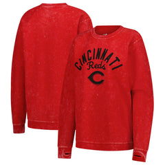 Cincinnati Reds G-III 4Her by Carl Banks Women's Comfy Cord Pullover Sweatshirt - Red