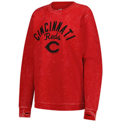 Cincinnati Reds G-III 4Her by Carl Banks Women's Comfy Cord Pullover Sweatshirt - Red