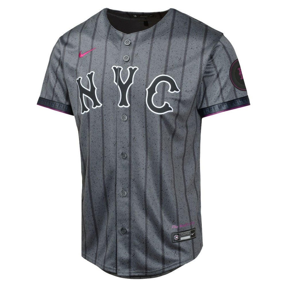 Juan Soto New York Mets Youth City Connect Limited Jersey  - Gray | Nike