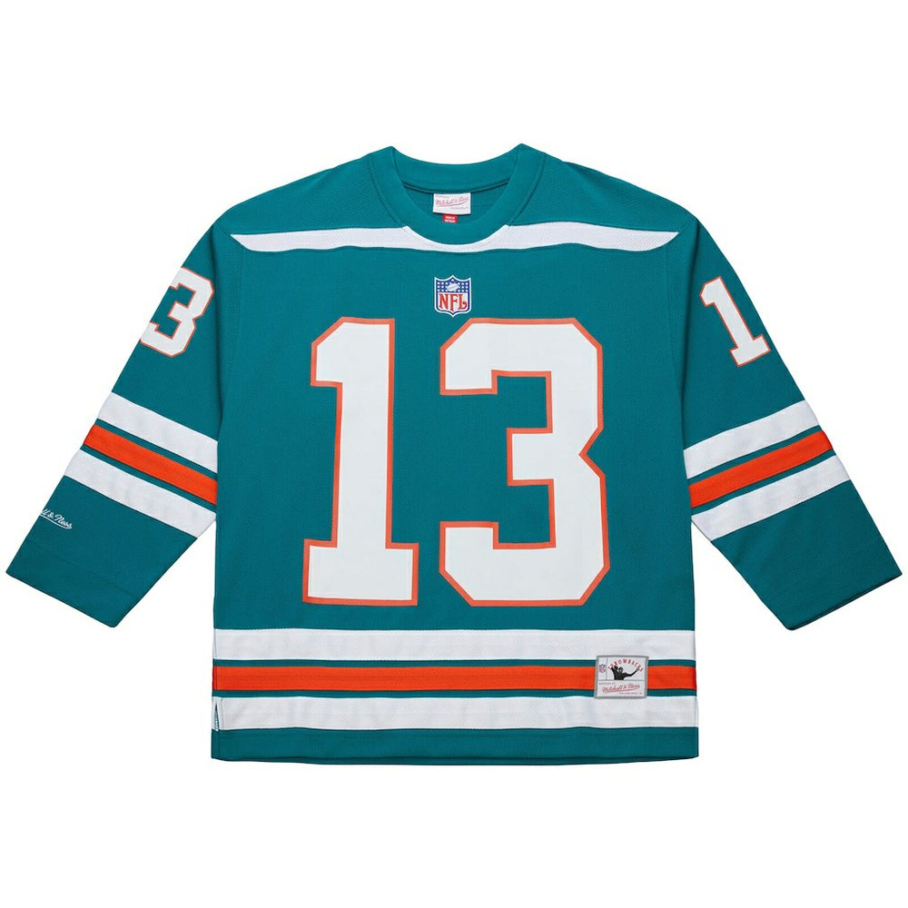 Dan Marino Miami Dolphins Maxxed Out Fashion Hockey Jersey - Aqua online