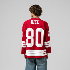 Jerry Rice San Francisco 49ers Maxxed Out Fashion Hockey Jersey - Scarlet on sale