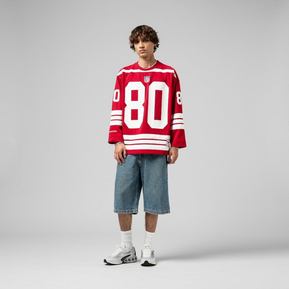 Jerry Rice San Francisco 49ers Maxxed Out Fashion Hockey Jersey - Scarlet on sale