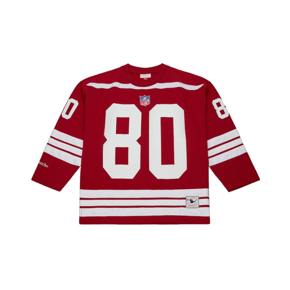 Jerry Rice San Francisco 49ers Maxxed Out Fashion Hockey Jersey - Scarlet on sale