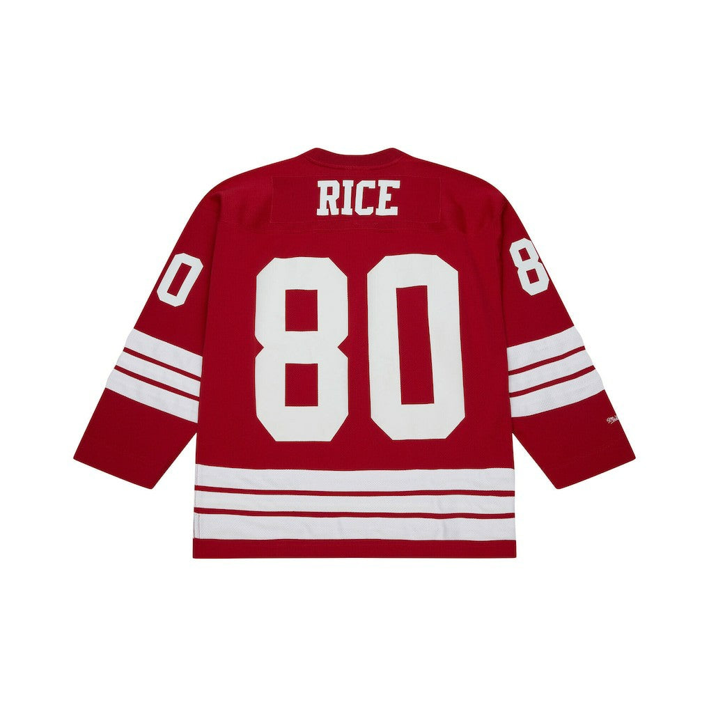 Jerry Rice San Francisco 49ers Maxxed Out Fashion Hockey Jersey - Scarlet on sale